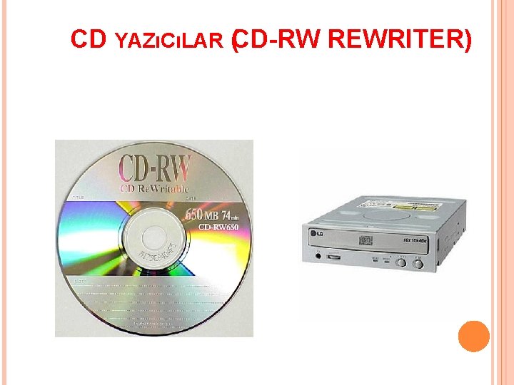 CD YAZıCıLAR (CD-RW REWRITER) 