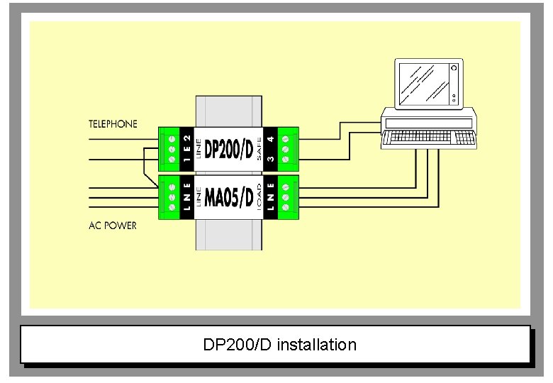 DP 200/D installation 