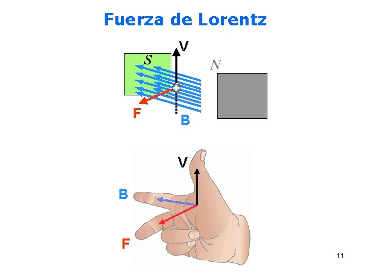 Fuerza de Lorentz S F V N B V B F 11 