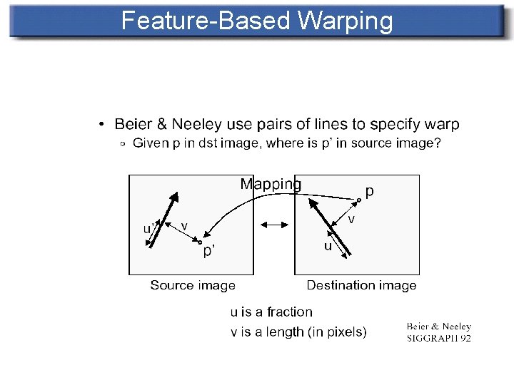 Feature-Based Warping 