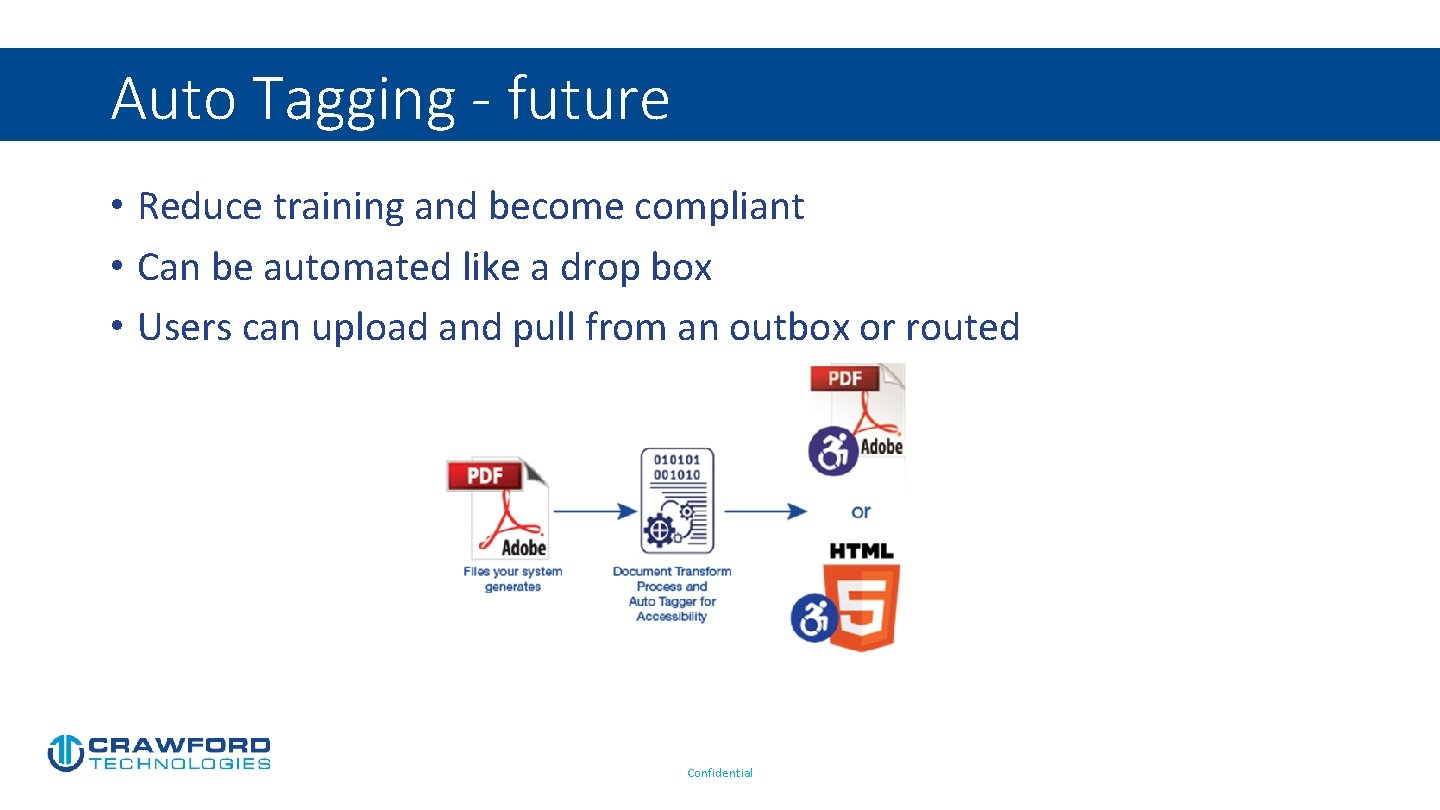 Auto Tagging - future • Reduce training and become compliant • Can be automated