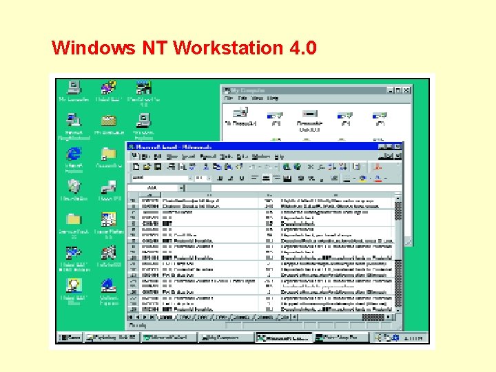 Windows NT Workstation 4. 0 