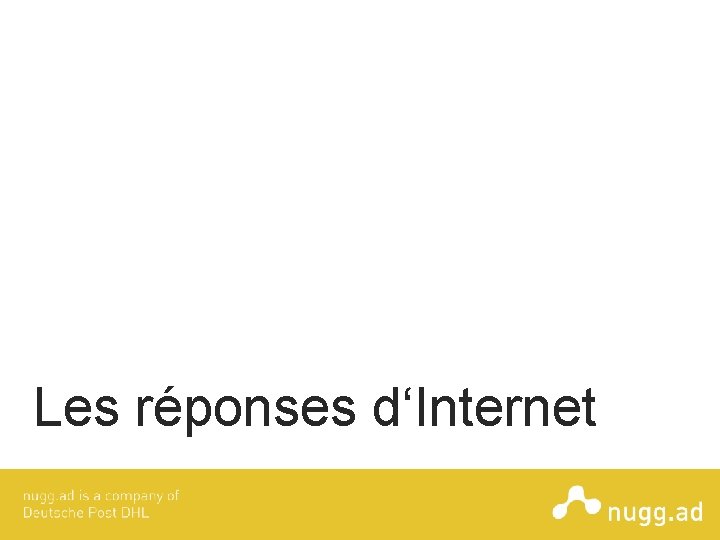 Les réponses d‘Internet 