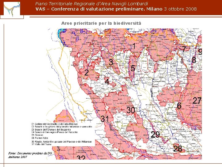 Piano Territoriale Regionale d’Area Navigli Lombardi VAS – Conferenza di valutazione preliminare. Milano 3