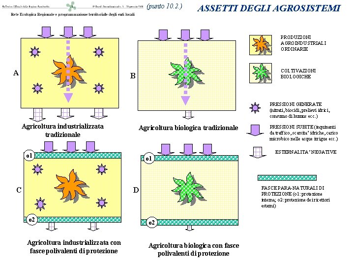 (punto 10. 2. ) ASSETTI DEGLI AGROSISTEMI PRODUZIONI AGROINDUSTRIALI ORDINARIE A COLTIVAZIONI BIOLOGICHE B