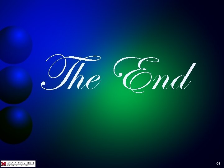 The End 94 The End 94
