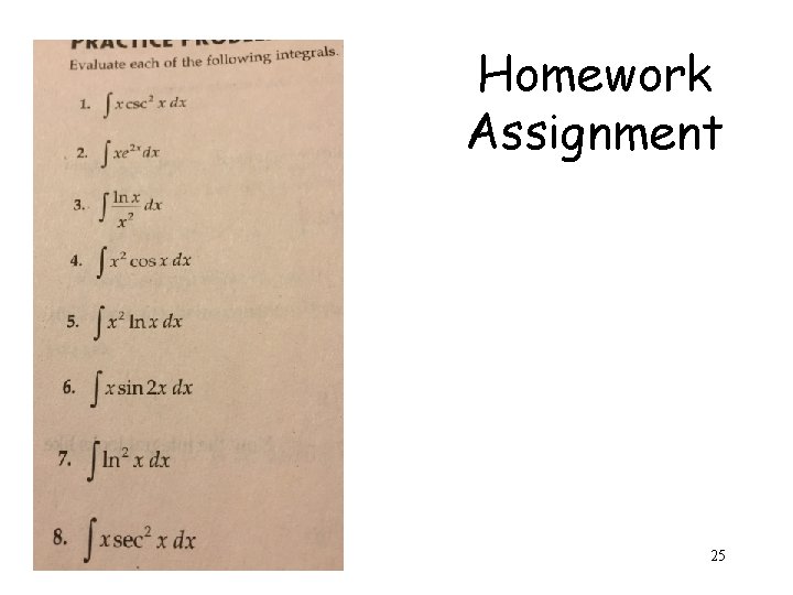 Homework Assignment 25 