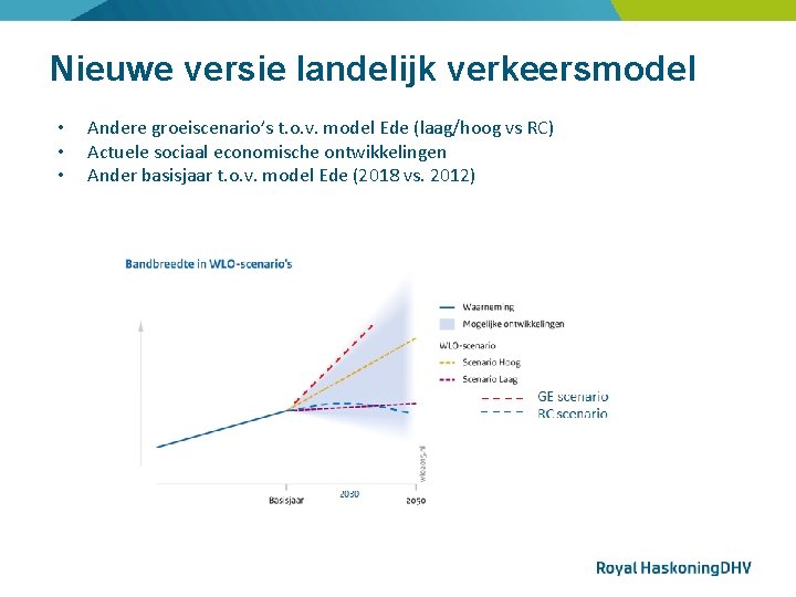 Nieuwe versie landelijk verkeersmodel • • • Andere groeiscenario’s t. o. v. model Ede