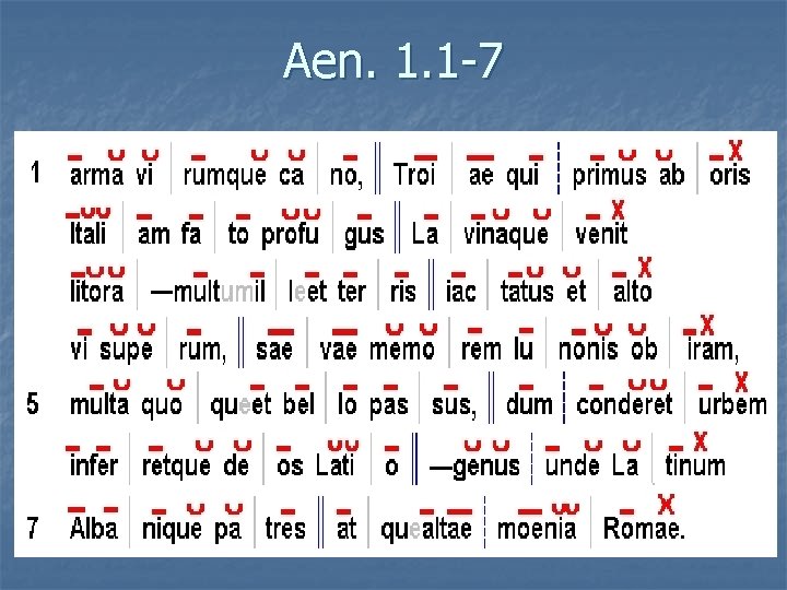 Aen. 1. 1 -7 