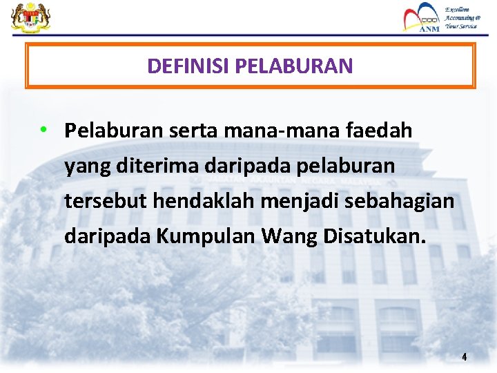 DEFINISI PELABURAN • Pelaburan serta mana-mana faedah yang diterima daripada pelaburan tersebut hendaklah menjadi