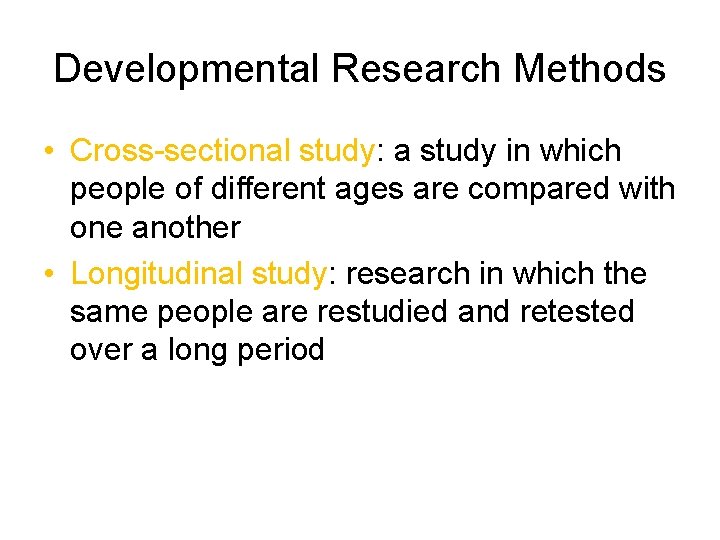 Chapter 4 The Developing Person Developmental Psychology Womb