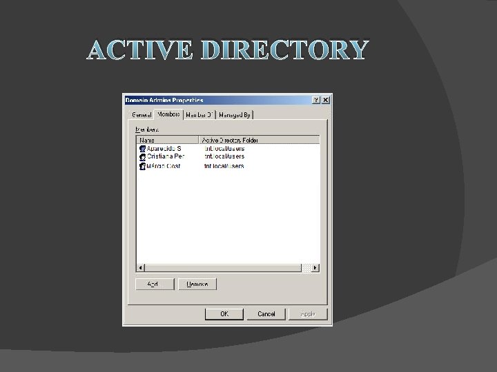 ACTIVE DIRECTORY 