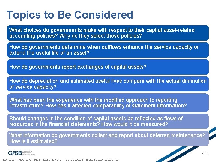 Topics to Be Considered What choices do governments make with respect to their capital