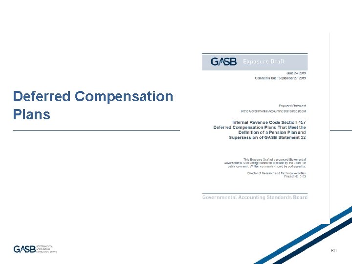 Deferred Compensation Plans 89 