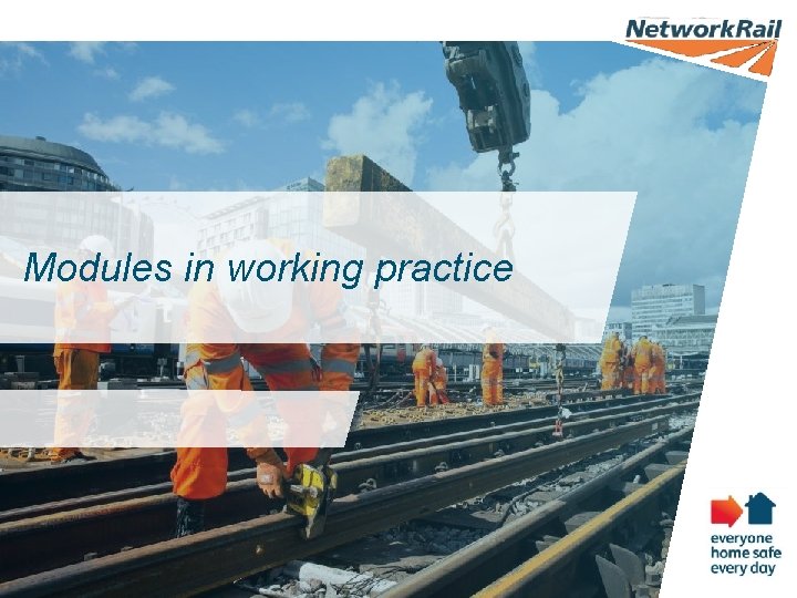 Modules in working practice 