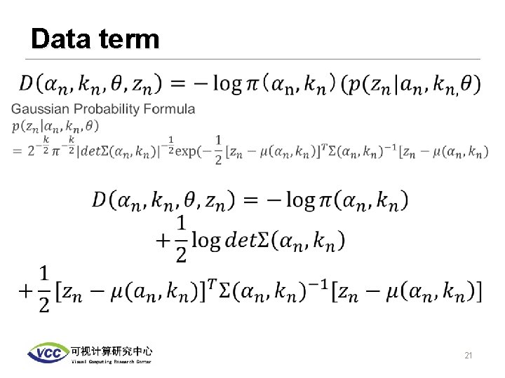 Data term • 21 