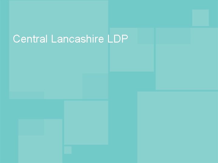 Central Lancashire LDP 