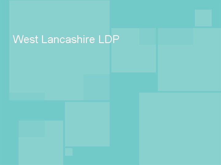 West Lancashire LDP 