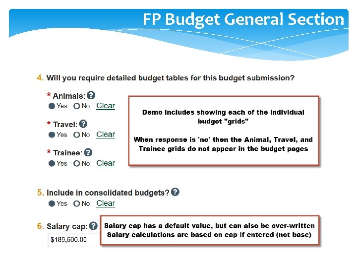 FP Budget General Section 