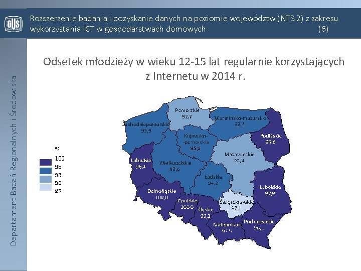 Departament Badań Regionalnych i Środowiska Rozszerzenie badania i pozyskanie danych na poziomie województw (NTS