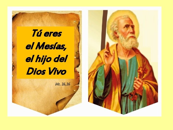 Tú eres el Mesías, el hijo del Dios Vivo 