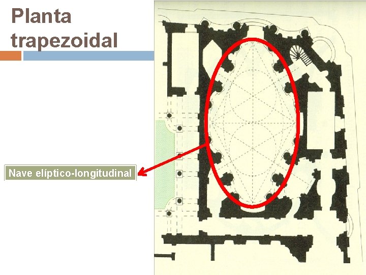 Planta trapezoidal Nave elíptico-longitudinal 