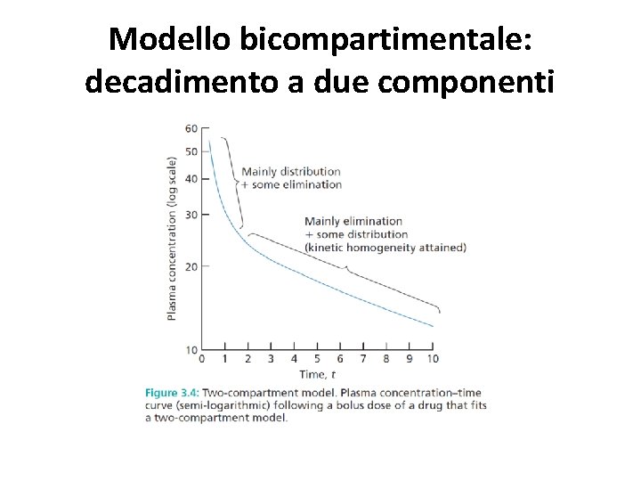 Modello bicompartimentale: decadimento a due componenti 