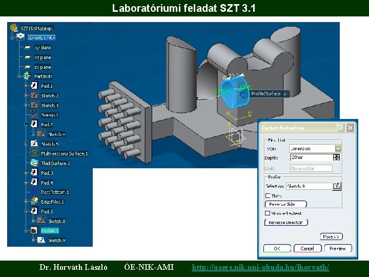 Laboratóriumi feladat SZT 3. 1 Dr. Horváth László ÓE-NIK-AMI http: //users. nik. uni-obuda. hu/lhorvath/