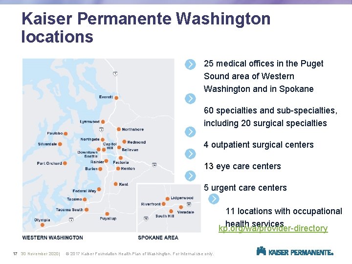 Kaiser Permanente Washington locations 25 medical offices in the Puget Sound area of Western