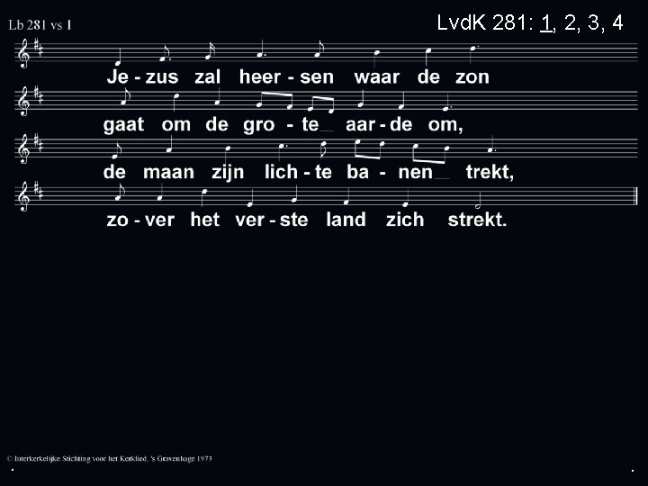 Lvd. K 281: 1, 2, 3, 4 . . . 