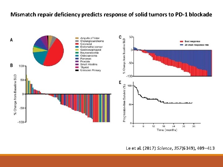 Mismatch repair deficiency predicts response of solid tumors to PD-1 blockade Le et al.