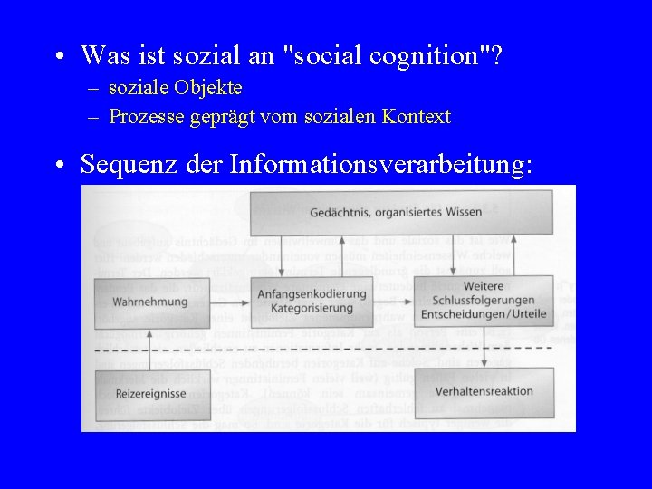  • Was ist sozial an "social cognition"? – soziale Objekte – Prozesse geprägt