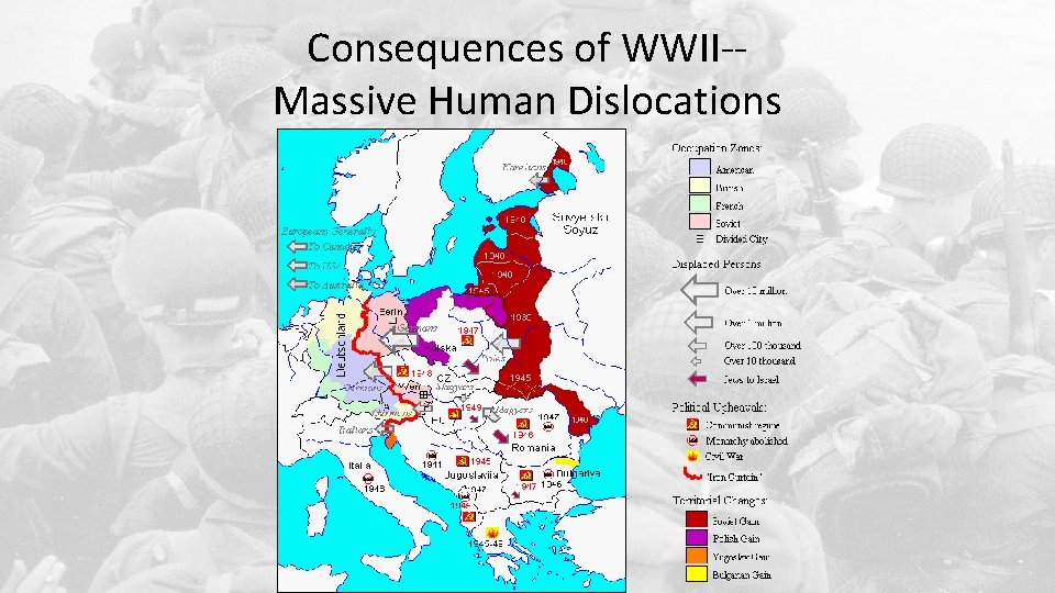 Consequences of WWII-Massive Human Dislocations 