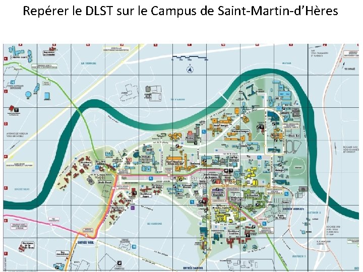 Repérer le DLST sur le Campus de Saint‐Martin‐d’Hères 