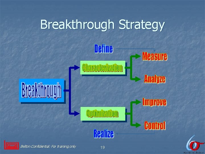 Breakthrough Strategy Belton Confidential: For training only 19 