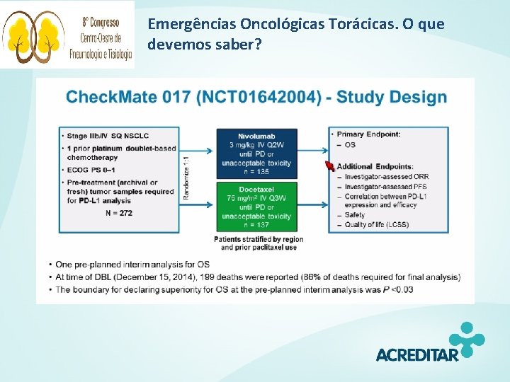 Emergências Oncológicas Torácicas. O que devemos saber? 