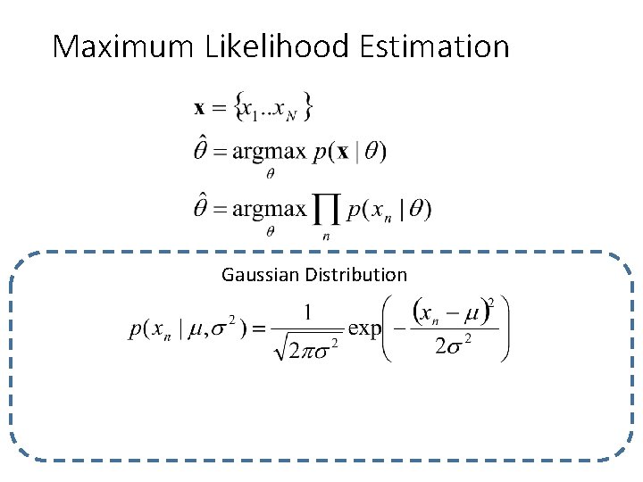 Maximum Likelihood Estimation Gaussian Distribution 