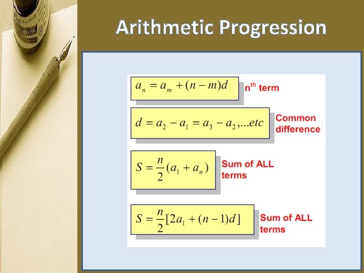 Arithmetic Progression 