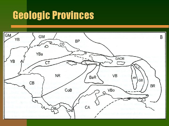 Geologic Provinces 