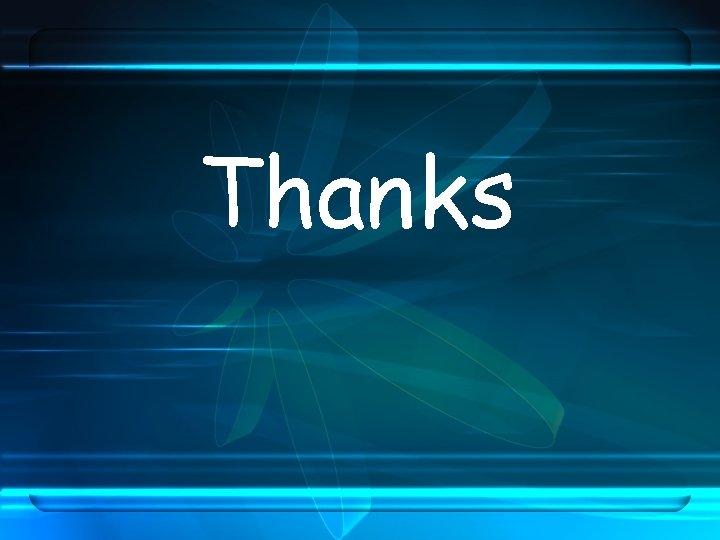 Thanks 