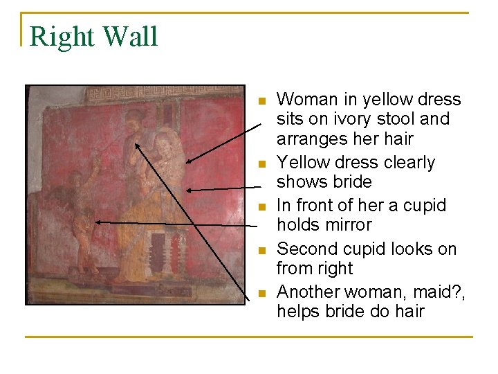 Right Wall n n n Woman in yellow dress sits on ivory stool and