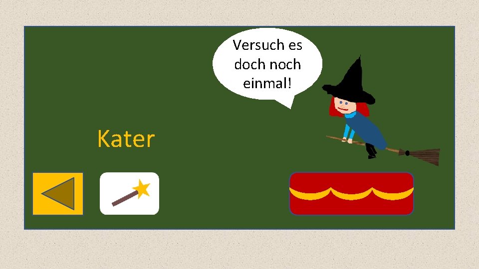 Versuch es doch noch einmal! Kater 