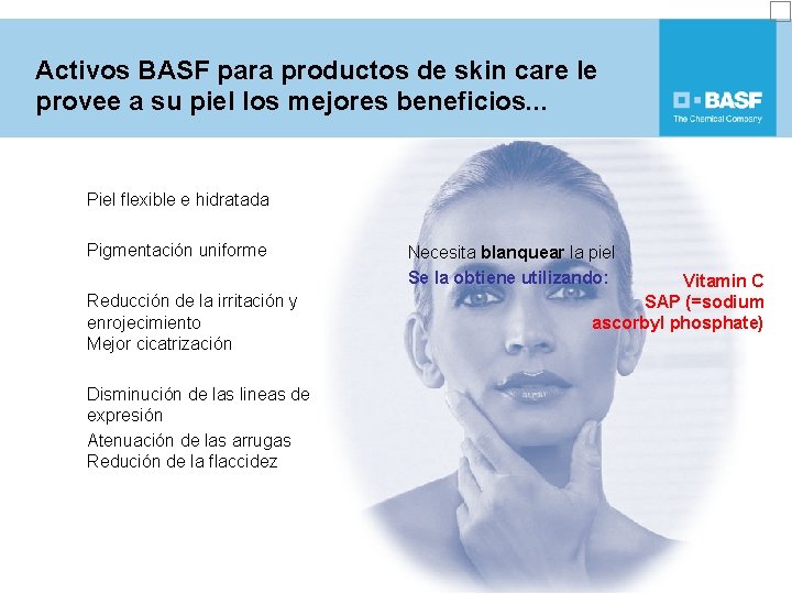 Activos BASF para productos de skin care le provee a su piel los mejores