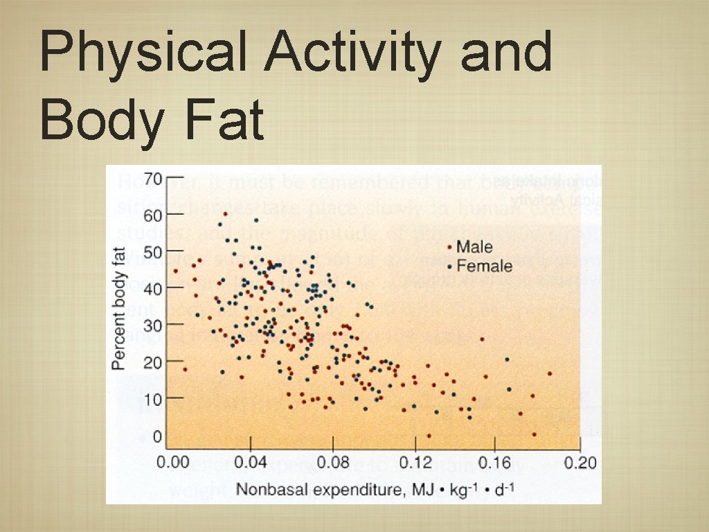 Physical Activity and Body Fat 