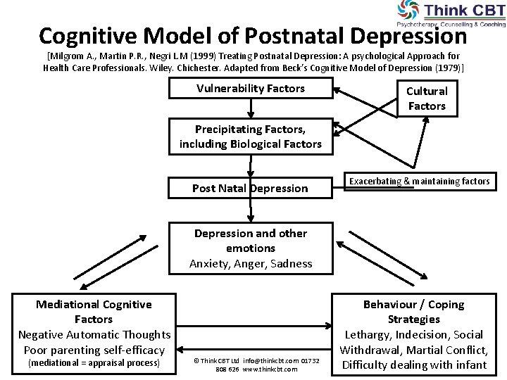Cognitive Model of Postnatal Depression [Milgrom A. , Martin P. R. , Negri L.