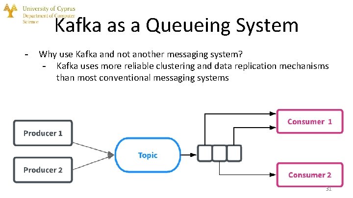 Kafka as a Queueing System - Why use Kafka and not another messaging system?
