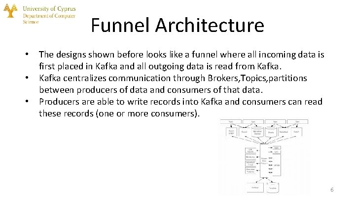 Funnel Architecture • • • The designs shown before looks like a funnel where