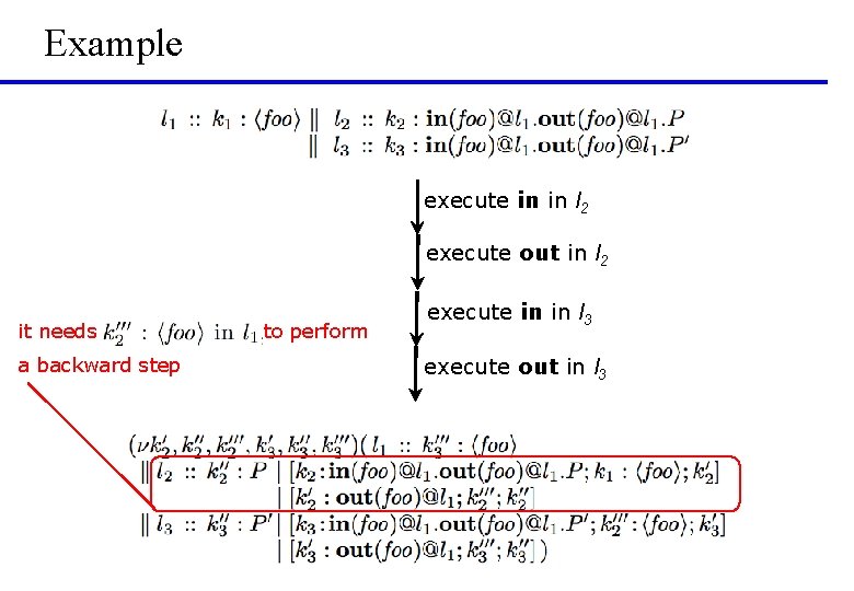 Example execute in in l 2 execute out in l 2 it needs a