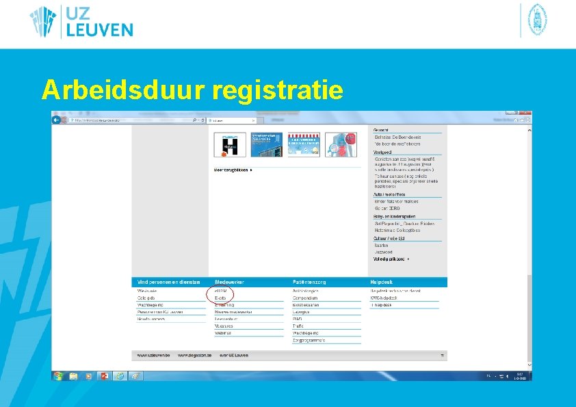 Arbeidsduur registratie 