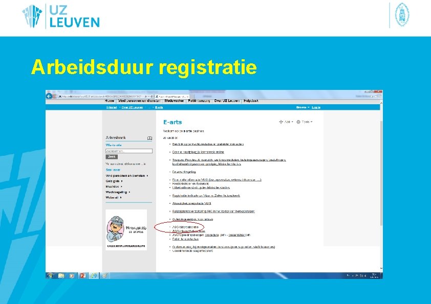 Arbeidsduur registratie 
